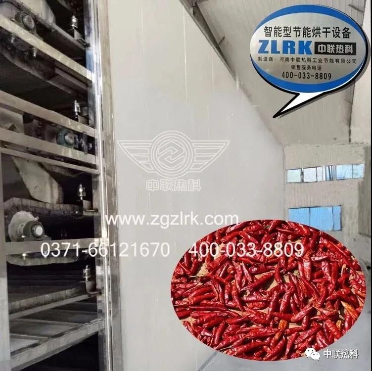 中联热科小型辣椒烘干机成本低、占地小，更受市场欢迎